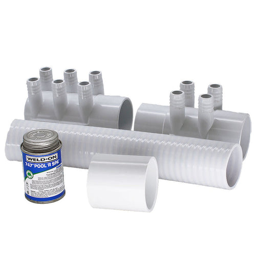10 Port Hot Tub Manifold Kit - Basic
