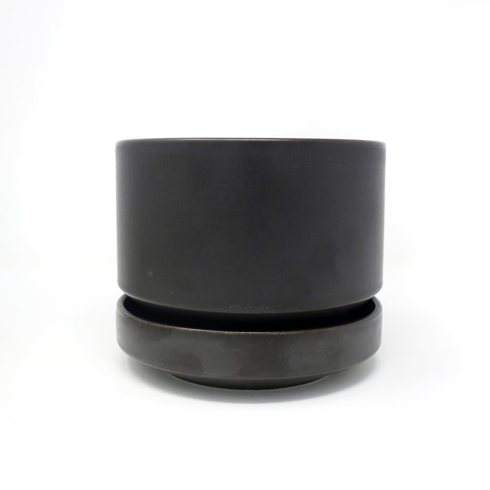 1960s Brown Modernist Planter by Richard Lindh for Arabia Finland