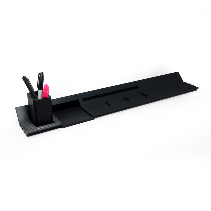 1980s Black Segmenti Office Set by Michele De Lucchi for Kartell