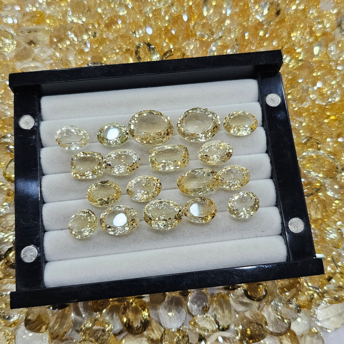 20 Pcs of Faceted Unheated Citrine gemstone | 10mm to 20mm sizes - The LabradoriteKing