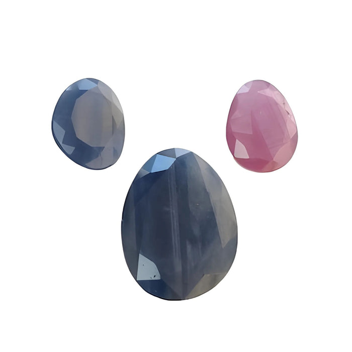 blue sapphire egg shape normal cut