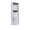Primanova bathroom shelf Plastic beige front view