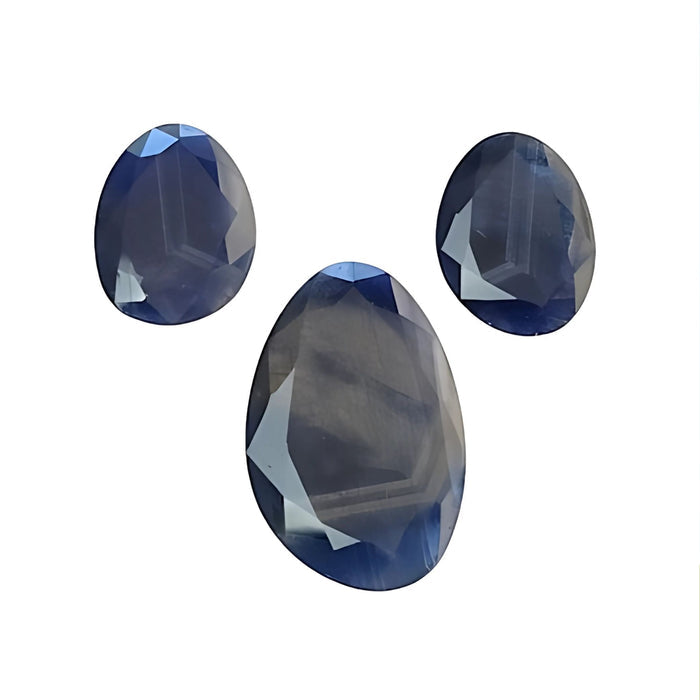 blue sapphire egg shape normal cut