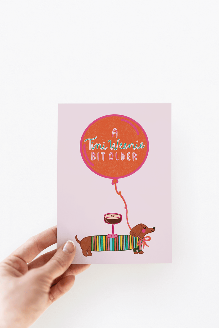 A Tini Weenie Bit Older Martini Card