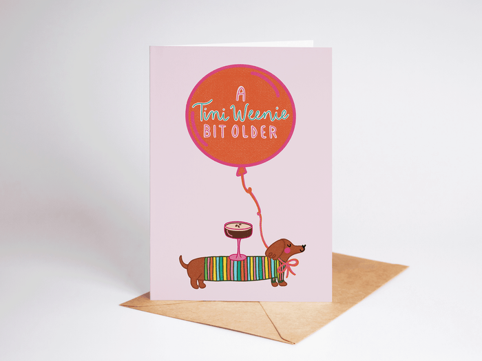 A Tini Weenie Bit Older Martini Card