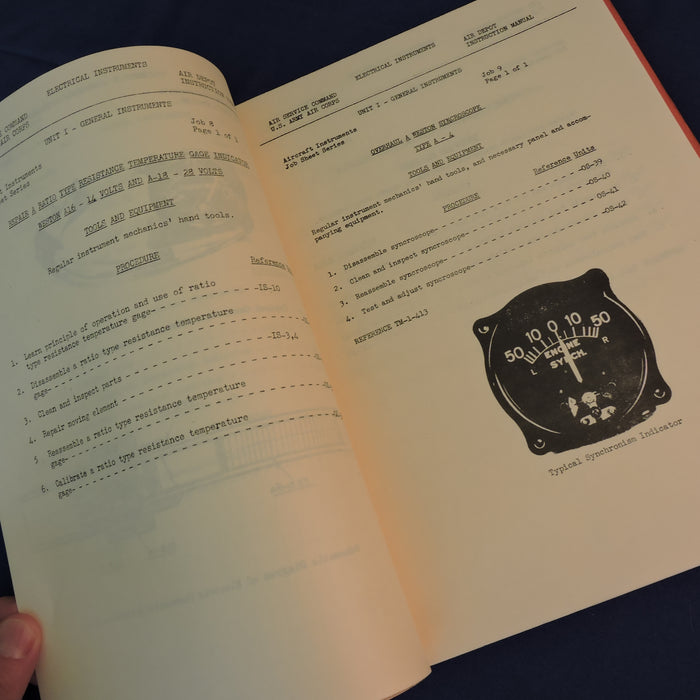 Aircraft Electrical Instruments Preliminary Course Instructions 1942