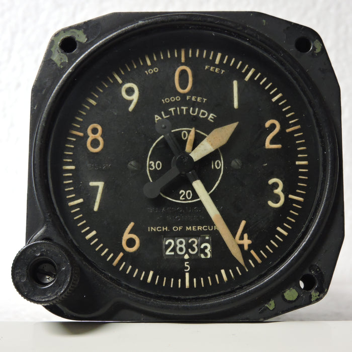 Altimeter, Sensitive, AN-5761-1, 35,000 ft, US Navy WWII TBM Avenger