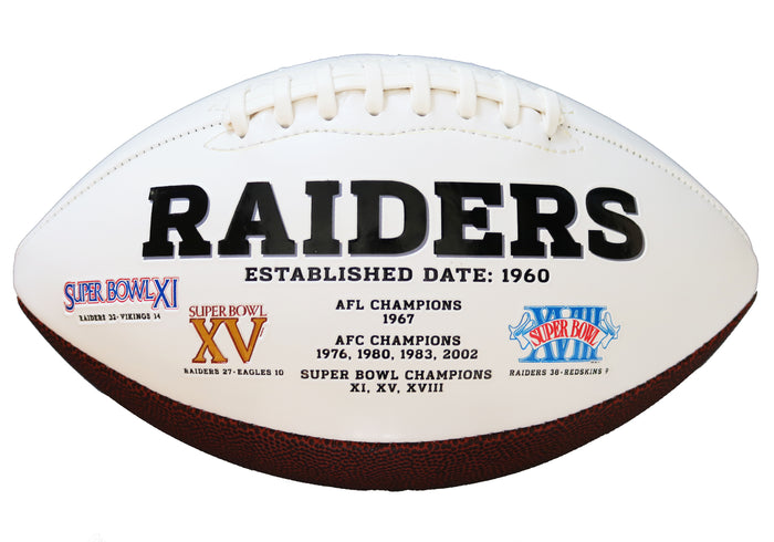 Amari Cooper Oakland Raiders Signed Autographed White Panel Logo Football PAAS COA