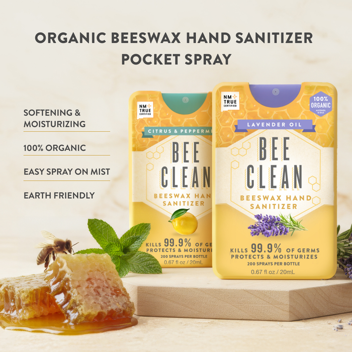 Bee Clean Organic Beeswax Hand Sanitizer - Mini Case