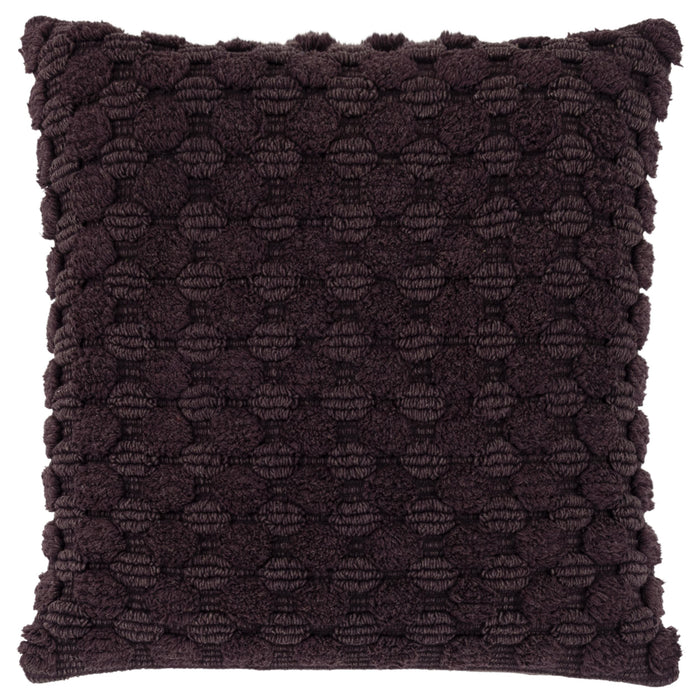 BENDIXEN WINE STRIPE PATTERNED SOLID MODERN INDUSTRIAL THROW PILLOW