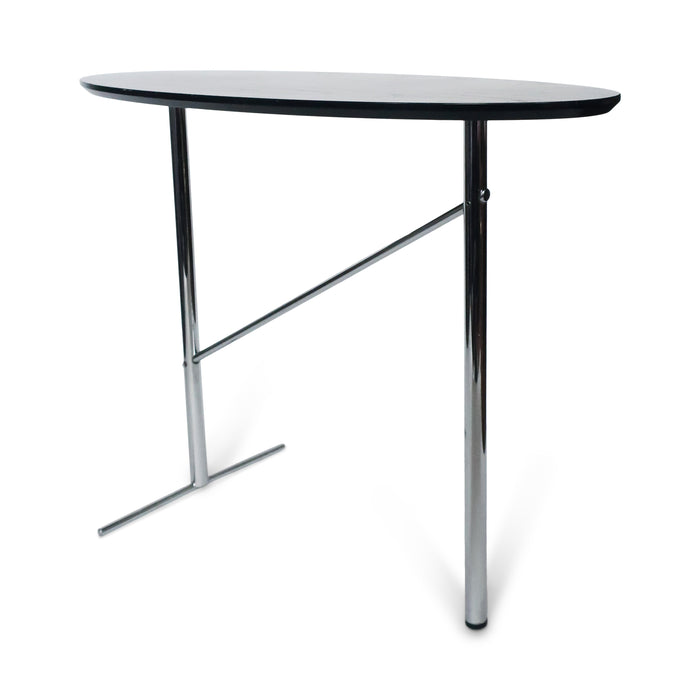 Black & Chrome Asymmetrical Side Table