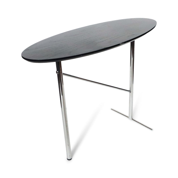 Black & Chrome Asymmetrical Side Table