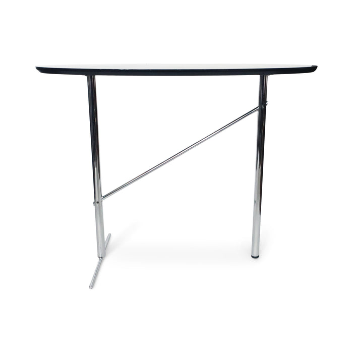 Black & Chrome Asymmetrical Side Table