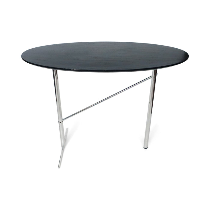 Black & Chrome Asymmetrical Side Table