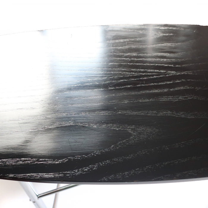 Black & Chrome Asymmetrical Side Table