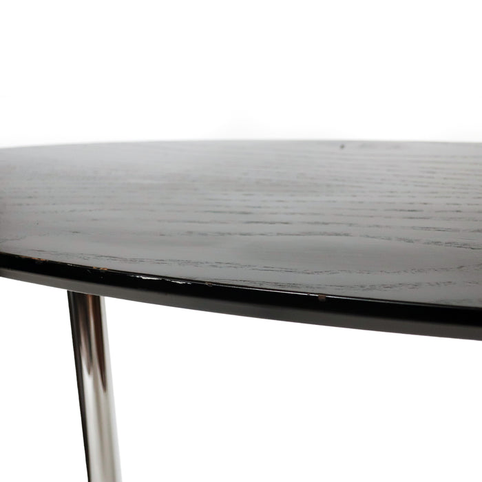 Black & Chrome Asymmetrical Side Table