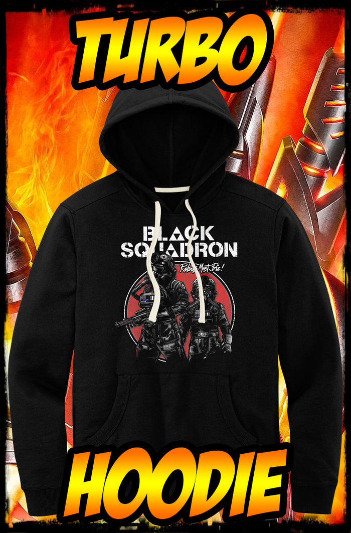 BLACK SQUADRON - BLACK SABBATH HEAVY METAL TURBO HOODIE!
