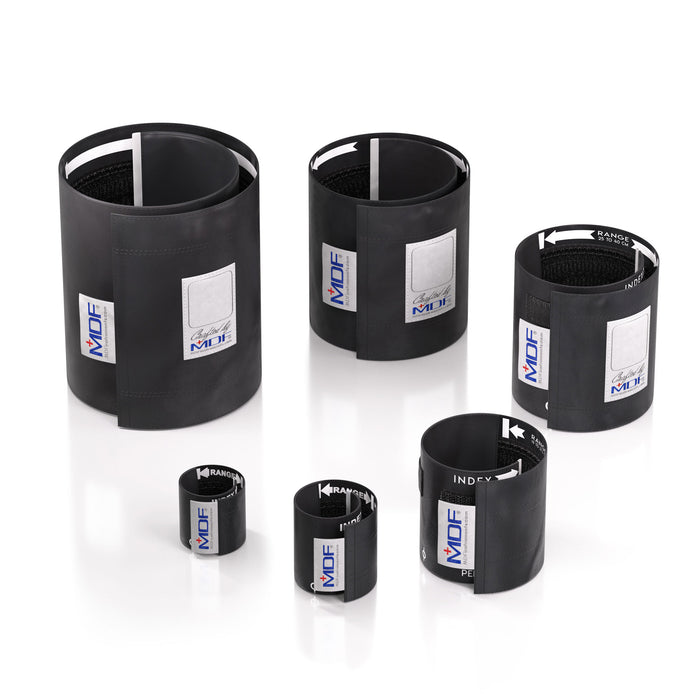 MDF blood pressure cuff latex free with optional d-ring, universal cuff for manual sphygmomanometers and digital blood pressure monitors