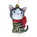 Blue-Eyed Cat Glass Ornament