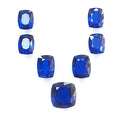 Blue Nanosital Gemstone Faceted Cut: 13.70cts Nanosital Gemstone Faceted Cushion Shape 8*6mm - 10mm 7pcs Lot For Jewelry