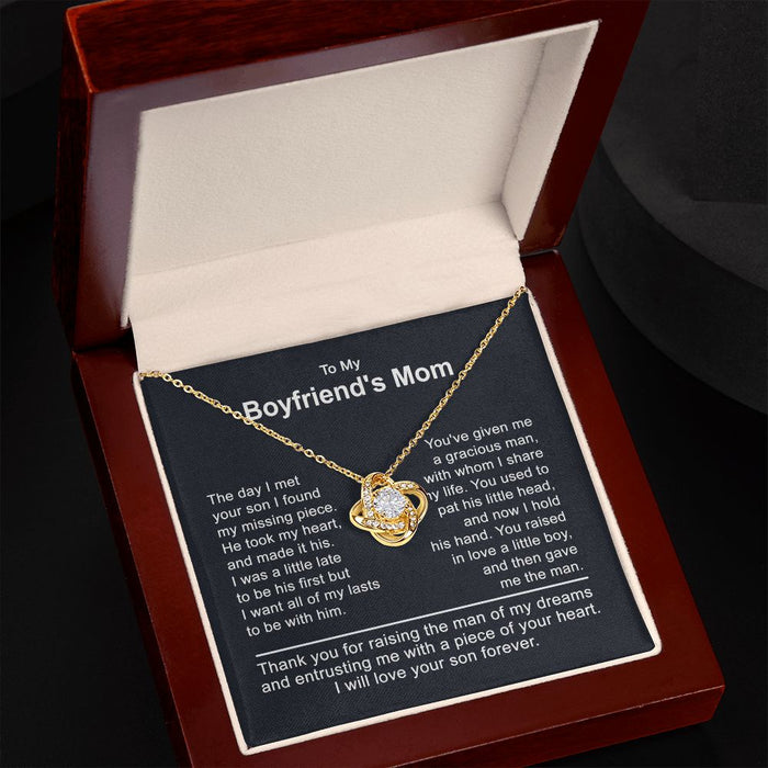 Boyfriend Mom Necklace, To My Boyfriends Mom Necklace, Boyfriend Mom Gifts from Girlfriend 1L-G6P9-B18V