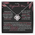 Boyfriend's Mom Necklace - A Thoughtful and Personal Gift for a Special Woman - Boyfriend's Mom Necklace Gift
