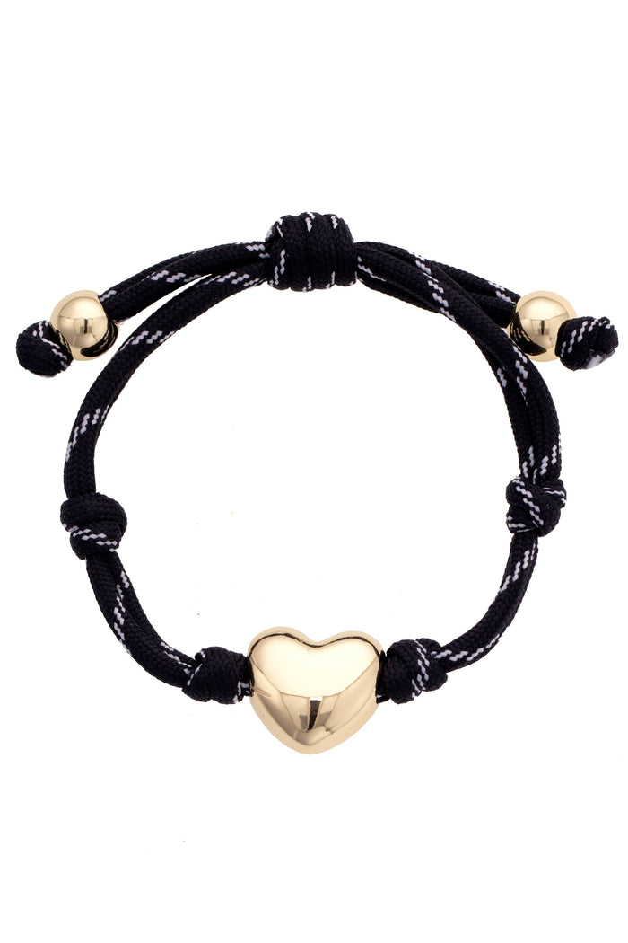Canvas Style Blaine Puffy Heart Paracord Bracelet