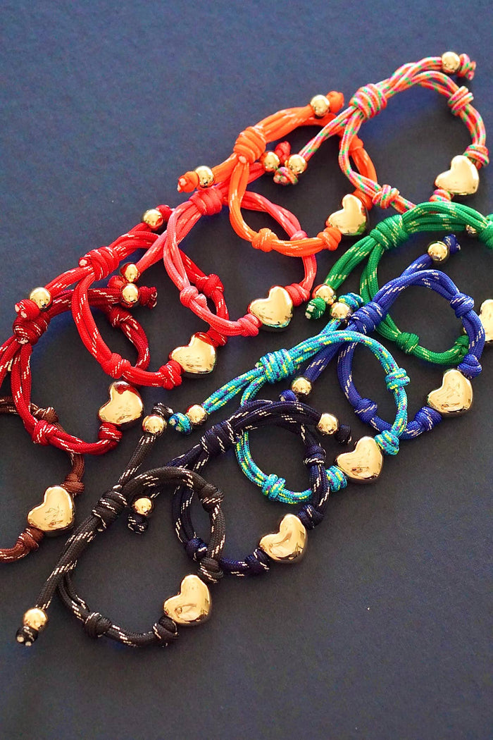 Canvas Style Blaine Puffy Heart Paracord Bracelet