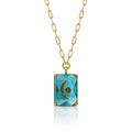 Celestial Crescent Medallion Necklace