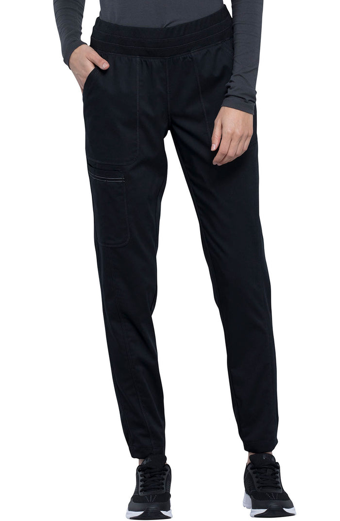 Women's Scrub Pants Joggers Black Cherokee Workwear Revolution MDF Instruments WW011