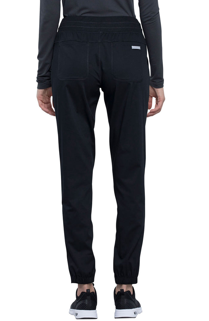 Women's Scrub Pants Joggers Black Cherokee Workwear Revolution MDF Instruments WW011