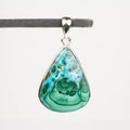 Chrysocolla + Malachite Pendant 9.52 g 44x24mm - InnerVision Crystals