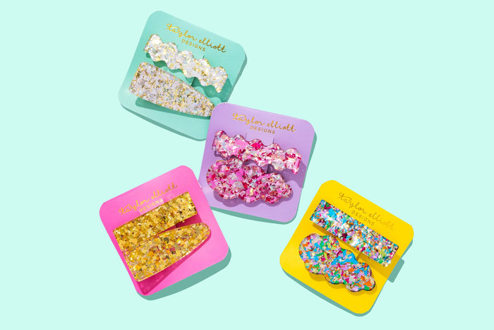 Claw Hair Clips - 2 Pcs (Color Options Available)