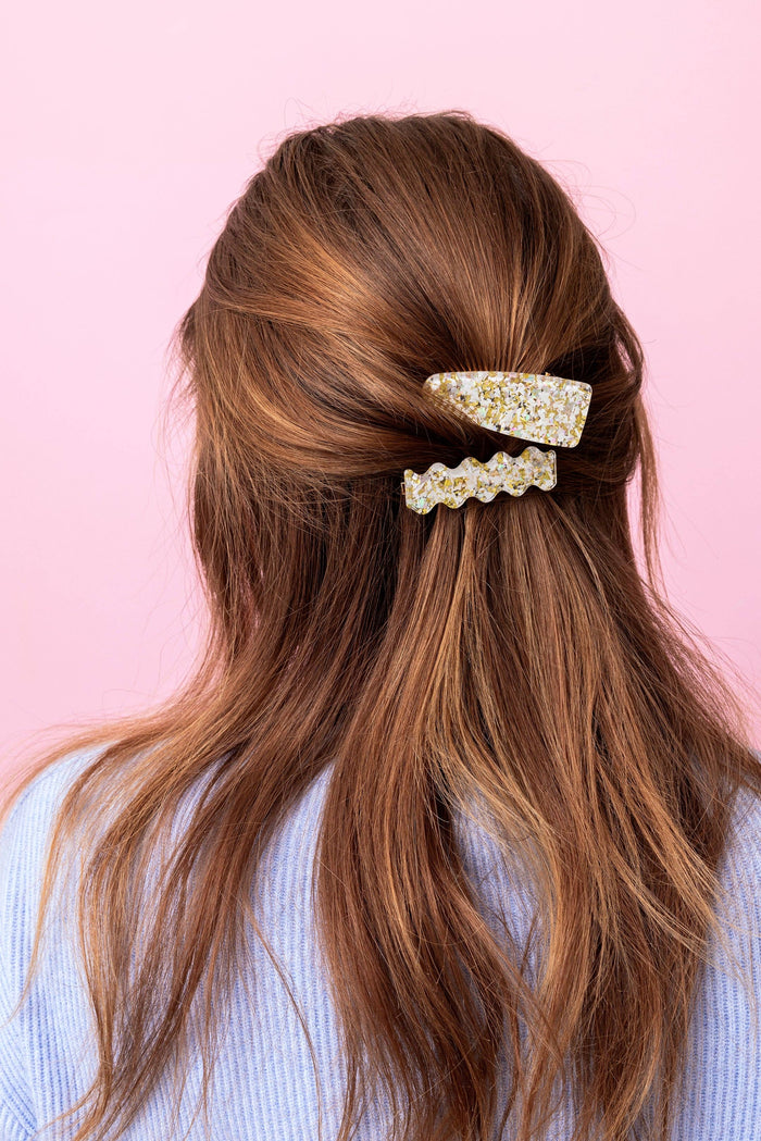 Claw Hair Clips - 2 Pcs (Color Options Available)