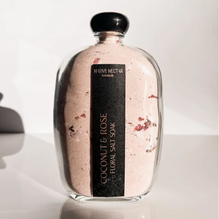 Coconut & Rose Floral Salt Soak