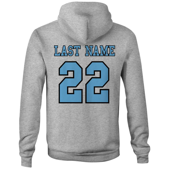 Custom Slash Lacrosse Hoodie back view