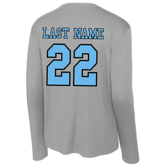 Custom Slash Lacrosse tee back view