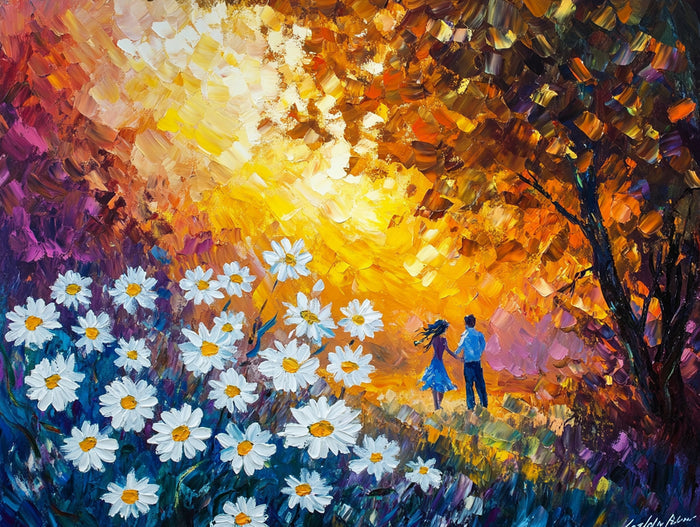Dancing Daisies at Dawn