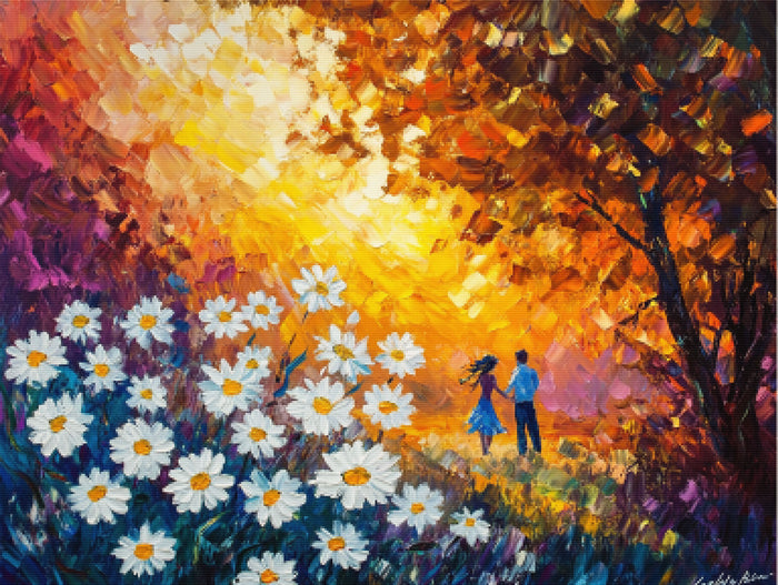 Dancing Daisies at Dawn