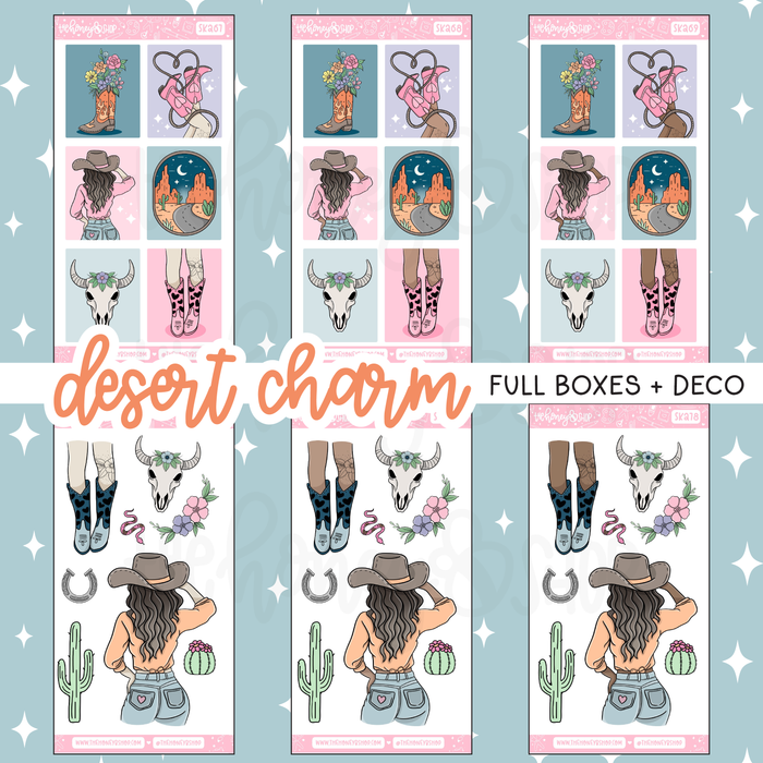 Desert Charm | 8 Page Weekly Kit | Choose your Skin Tone!