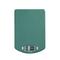 Teal ocean bound plastic kitchen scale with LCD display and UNIT and TARE buttons.