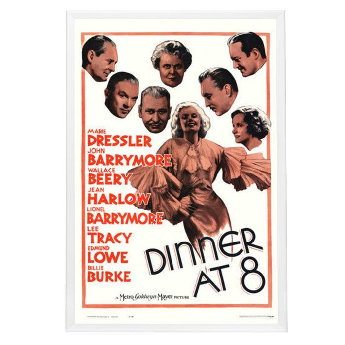 "Dinner at Eight" (1933) Framed Movie Poster