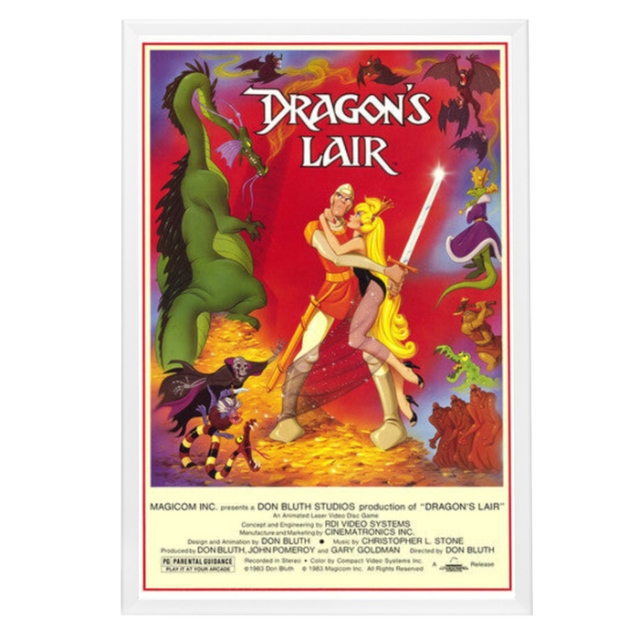 "Dragon's Lair" (1983) Framed Movie Poster