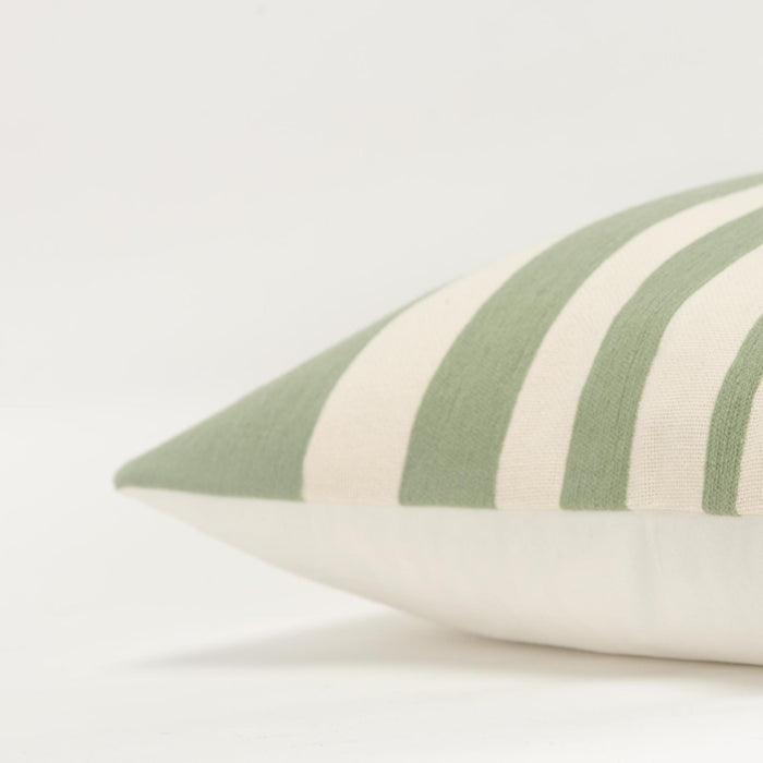 FALLESEN WHITE STRIPE MODERN INDUSTRIAL  THROW PILLOW