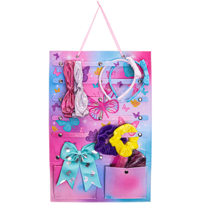 Frog Sac Hanging Butterfly Hair Accessories Holder Organizer