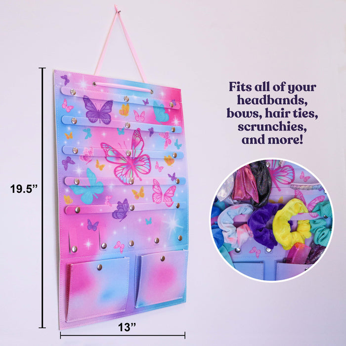 Frog Sac Hanging Butterfly Hair Accessories Holder Organizer