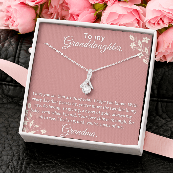 Gift for Granddaughter - You love shines throught, for all to see, I feel so pround, you're a part of me - JWshinee