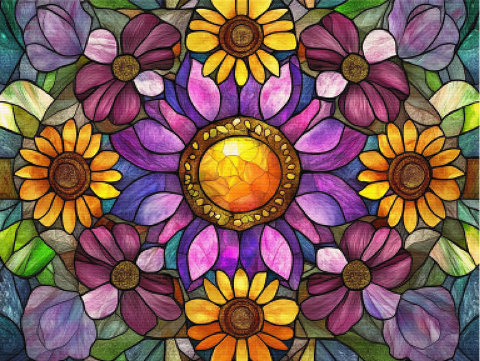 Gleaming Garden Mandala