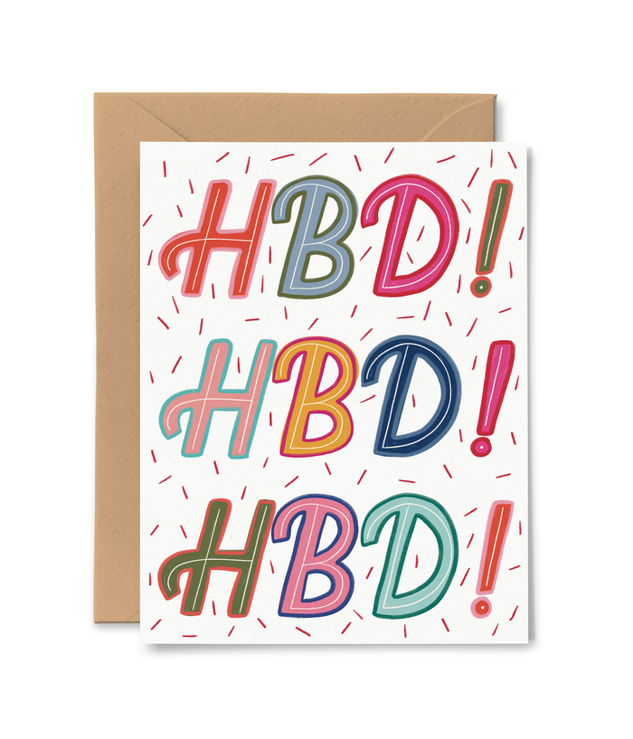 HBD Rainbow Card
