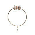 Hebrew Shell Bangle, 7.5in